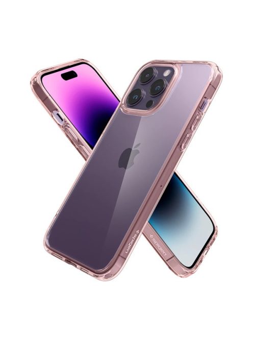 Spigen Ultra Hybrid Apple iPhone 14 Pro Max tok, Rose Crystal, rózsaszín