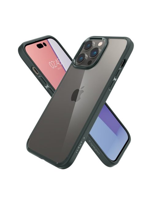 Spigen Ultra Hybrid Apple iPhone 14 Pro Max tok Abyss Green, zöld