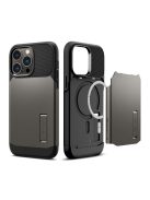 Spigen Slim Armor Mag Apple iPhone 14 Pro Max tok, Gunmetal, szürke MagSafe, szürke