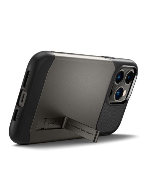 Spigen Slim Armor Mag Apple iPhone 14 Pro Max tok, Gunmetal, szürke MagSafe, szürke