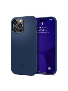   Spigen Silicone Fit Mag Apple iPhone 14 Pro Max tok, Navy Blue MagSafe, kék