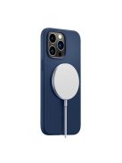 Spigen Silicone Fit Mag Apple iPhone 14 Pro Max tok, Navy Blue MagSafe, kék