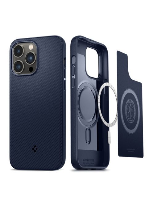 Spigen Mag Armor Apple iPhone 14 Pro tok, Max tok, Navy Blue MagSafe, kék