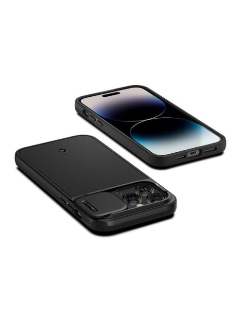 Spigen Optik Armor MagFit Apple iPhone 14 Pro tok, fekete