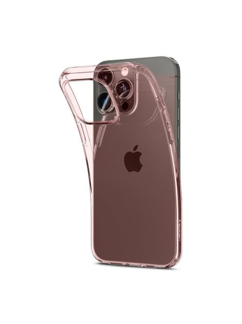 Spigen Crystal Flex Apple iPhone 14 Pro tok, Rose Crystal, rózsaszín-átlátszó