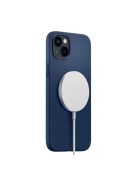 Spigen Silicone Fit Mag Apple iPhone 14 Plus tok, Navy Blue MagSafe, kék