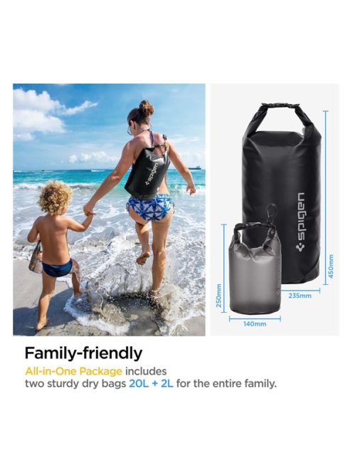 Spigen Aqua Shield univerzális vízálló táska, fekete A630