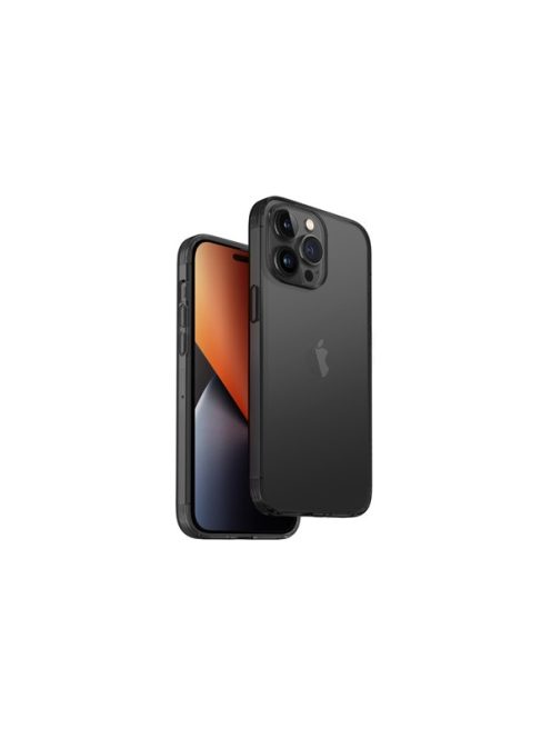 Uniq Hybrid Air Fender Apple iPhone 14 Pro Max, szilikon tok, fekete-átlátszó