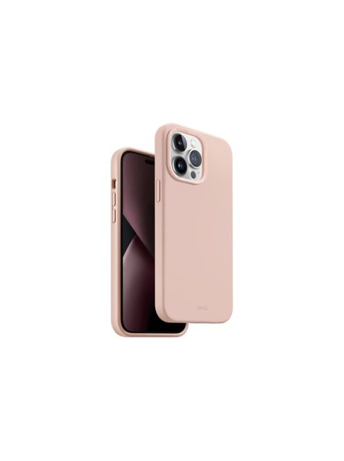 Uniq Lino Apple iPhone 14 Pro, szilikon tok, rózsaszín