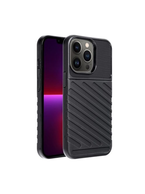 Forcell Thunder hátlap tok Apple iPhone 13 Pro, fekete