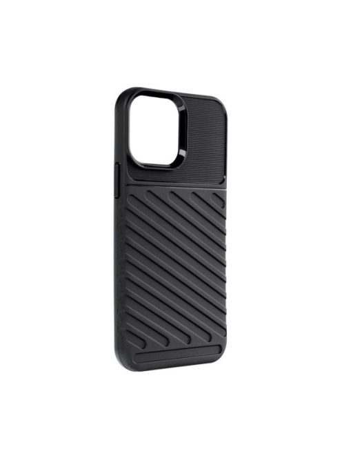 Forcell Thunder hátlap tok Apple iPhone 13 Pro Max, fekete