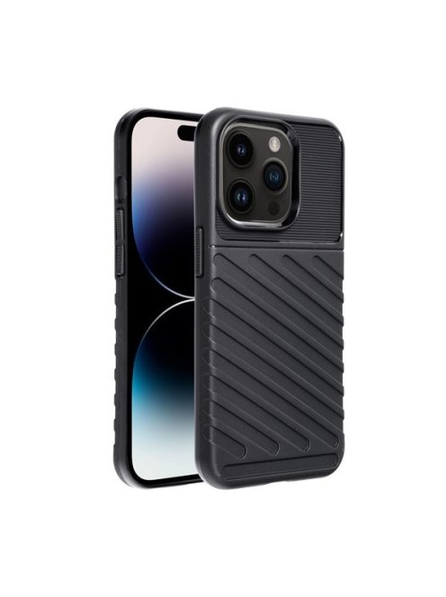 Forcell Thunder hátlap tok Apple iPhone 14 Pro, fekete