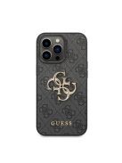 Guess PU 4G Metal Logo Apple iPhone 14 Pro Max hátlap tok, szürke