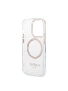 Guess Transparent MagSafe Apple iPhone 14 Pro Max hátlap tok, arany