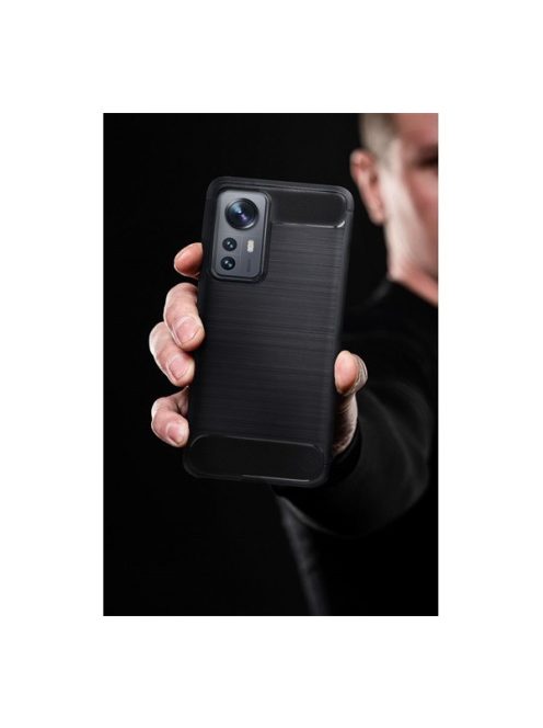 Forcell Carbon hátlap tok Xiaomi 12T/12T Pro, fekete