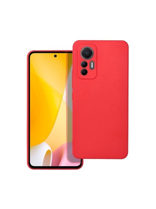 Forcell Soft szilikon hátlap tok Xiaomi 12 Lite, piros