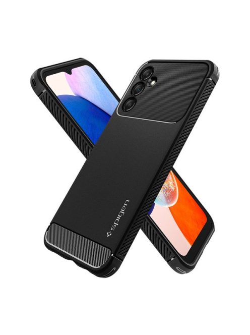 Spigen Rugged Armor Samsung Galaxy A14 5G tok, Matte Black, fekete