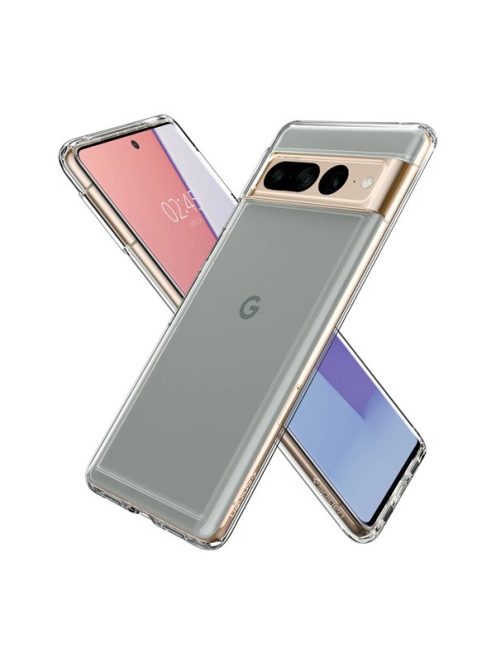 Spigen Ultra Hybrid Google Pixel 7 Pro tok, Crystal Clear, átlátszó