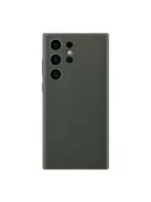 Samsung Galaxy S23 Ultra Leather Cover, gyári bőr tok, zöld, EF-VS918LG