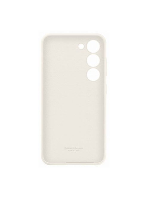 Samsung Galaxy S23 Silicone Case, gyári szilikon tok, krém, EF-PS911TU