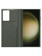 Samsung Galaxy S23 Ultra Smart View Wallet, gyári flip tok, zöld, EF-ZS918CG