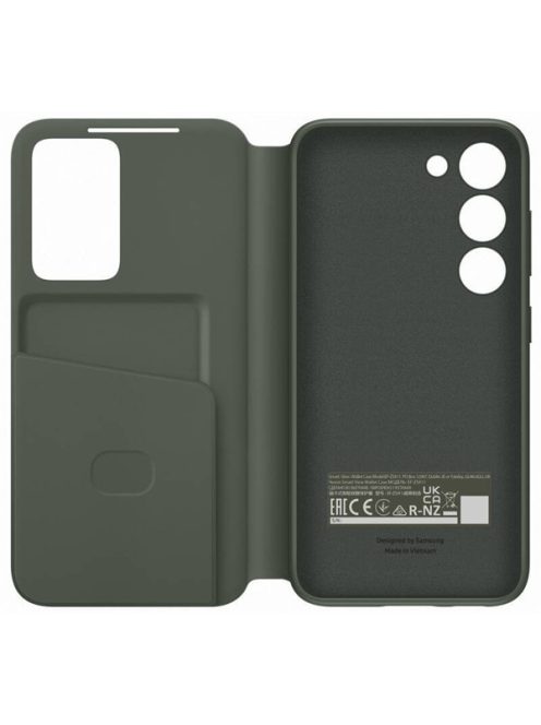 Samsung Galaxy S23 Smart View Wallet, gyári flip tok, zöld, EF-ZS911CG