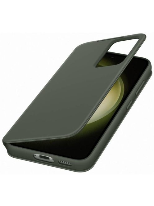 Samsung Galaxy S23 Smart View Wallet, gyári flip tok, zöld, EF-ZS911CG