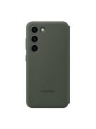 Samsung Galaxy S23 Smart View Wallet, gyári flip tok, zöld, EF-ZS911CG