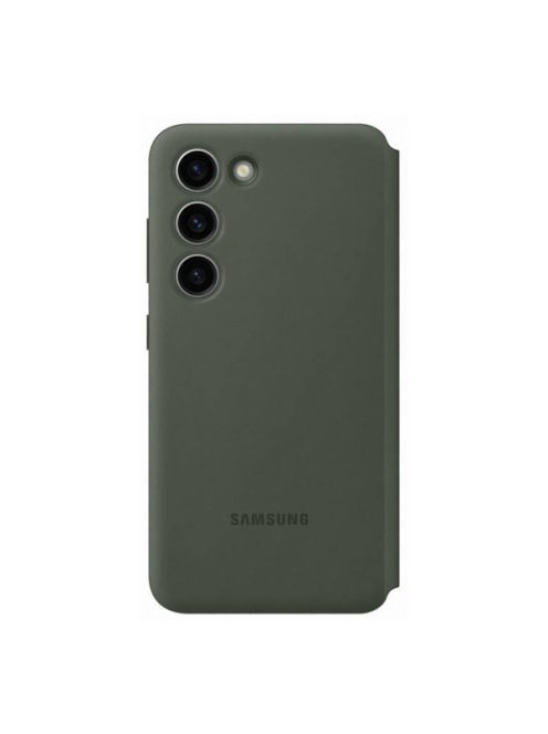 Samsung Galaxy S23 Smart View Wallet, gyári flip tok, zöld, EF-ZS911CG