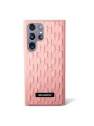 Karl Lagerfeld 3D Monogram Samsung Galaxy S23 Ultra, szilikon tok, rózsaszín