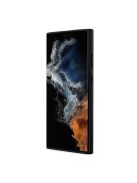 Karl Lagerfeld Saffiano Monogram Samsung Galaxy S23 Ultra, szilikon tok, fekete