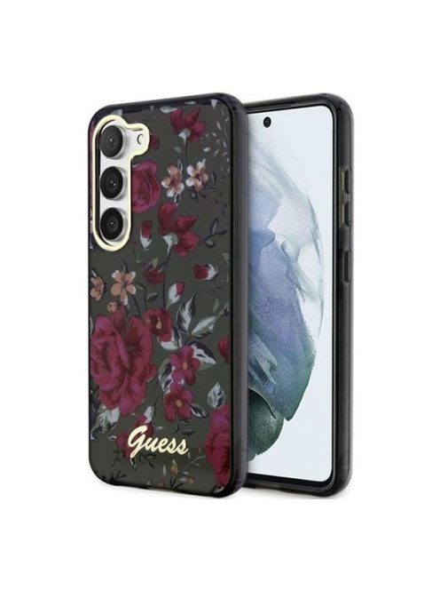 Guess Flower Collection Samsung Galaxy S23 hátlap tok , keki