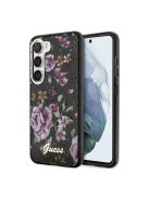 Guess Flower Collection Samsung Galaxy S23 hátlap tok , fekete