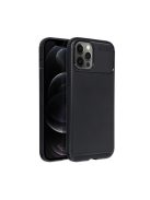 Forcell Carbon Premium hátlap tok,  Apple iPhone 12 Pro Max , fekete