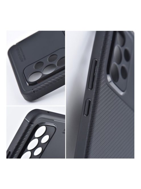 Forcell Carbon Premium Samsung Galaxy A32 LTE ( 4G ) karbon mintás szilikon tok, fekete
