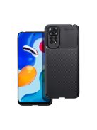 Forcell Carbon Premium Xiaomi 12T / 12T PRO karbon mintás szilikon tok, fekete