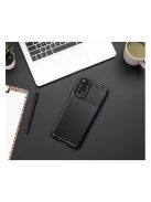Forcell Carbon Premium Xiaomi 12T / 12T PRO karbon mintás szilikon tok, fekete