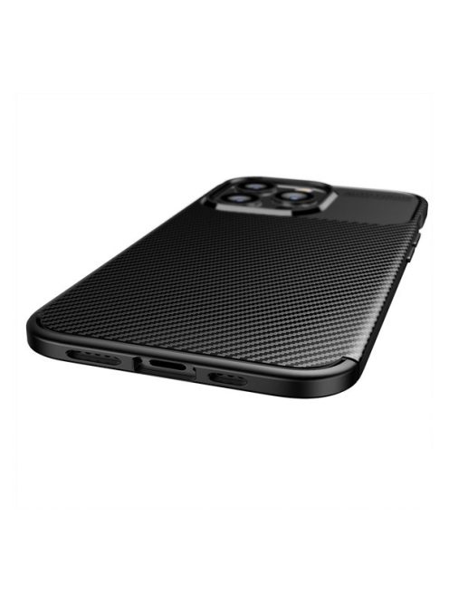 Forcell Carbon Premium hátlap tok,  Xiaomi 13 PRO , fekete