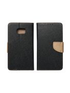 Fancy Samsung Galaxy A14 4G  flip tok, fekete-arany