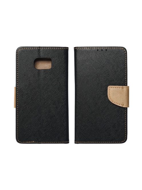 Fancy Samsung Galaxy A14 4G  flip tok, fekete-arany