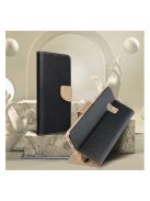 Fancy Samsung Galaxy A14 4G  flip tok, fekete-arany