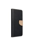 Fancy Samsung Galaxy A14 4G  flip tok, fekete-arany