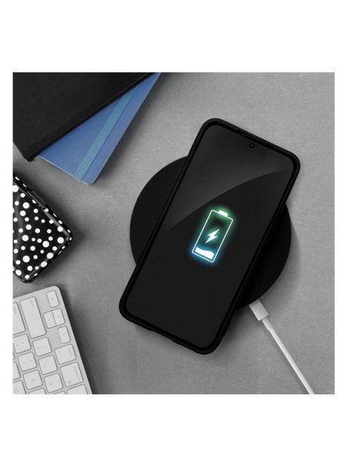 Forcell Silicone  Samsung Galaxy A34 5G  szilikon tok, fekete
