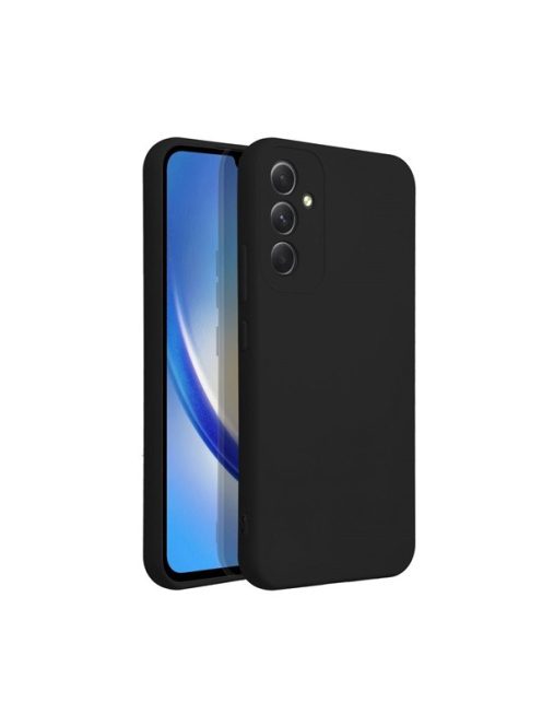 Forcell Silicone  Samsung Galaxy A34 5G  szilikon tok, fekete