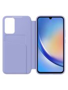 Samsung Galaxy A34 5G Smart View Wallet, gyári flip tok, áfonya, EF-ZA346CV