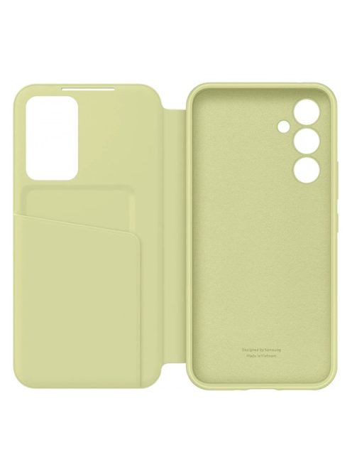 Samsung Galaxy A54 5G Smart View Wallet, gyári flip tok, lime, EF-ZA546CG