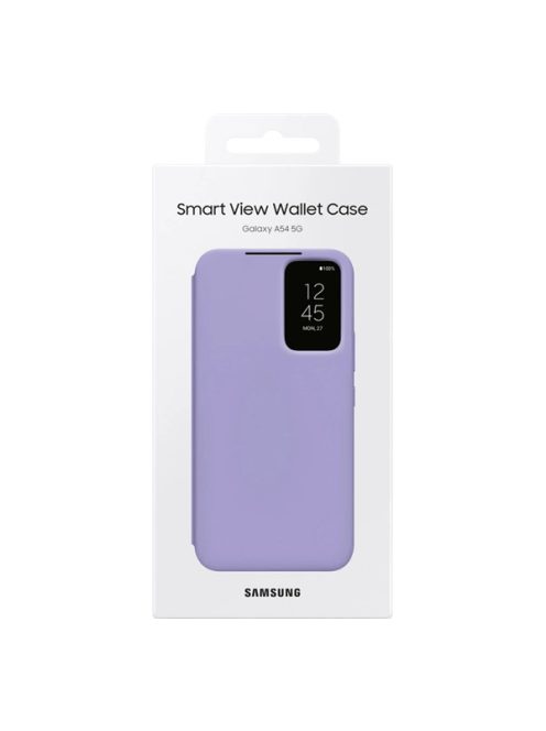 Samsung Galaxy A54 5G Smart View Wallet, gyári flip tok, áfonya, EF-ZA346CB