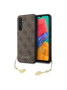 Guess 4G Charms Samsung Galaxy A54 5G szilikon tok, barna