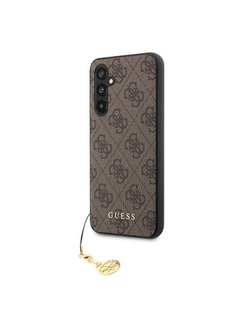 Guess 4G Charms Samsung Galaxy A54 5G szilikon tok, barna