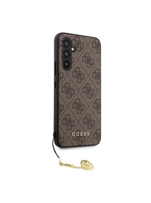 Guess 4G Charms Samsung Galaxy A54 5G szilikon tok, barna